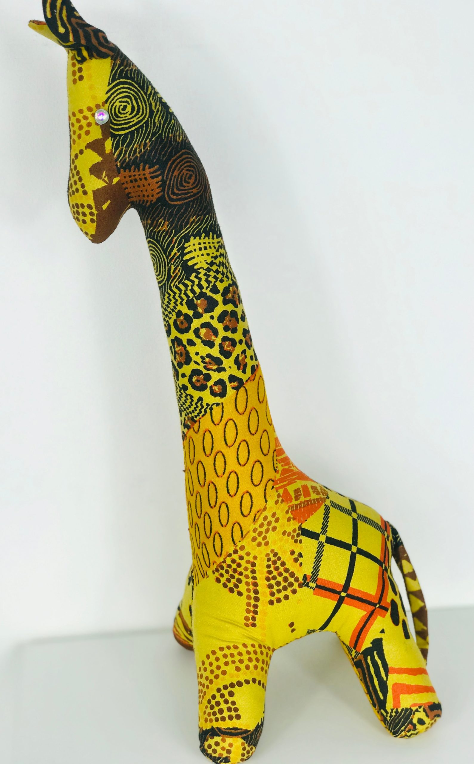 LAL3G - Peluche girafe Lallagie - l = 13 x H= 39 cm
